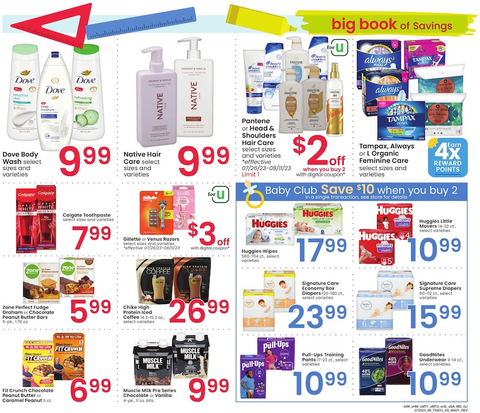 Albertsons Ad Big Book Savings 25th July – 21st August 2023 Page 15