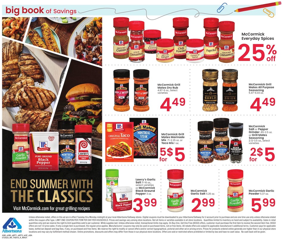 Albertsons Ad Big Book Savings 25th July – 21st August 2023 Page 18