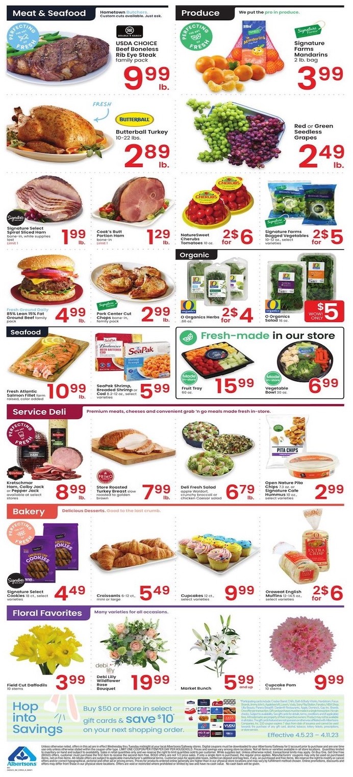 Albertsons Weekly Ad Easter 5th – 11th April 2023 Page 4