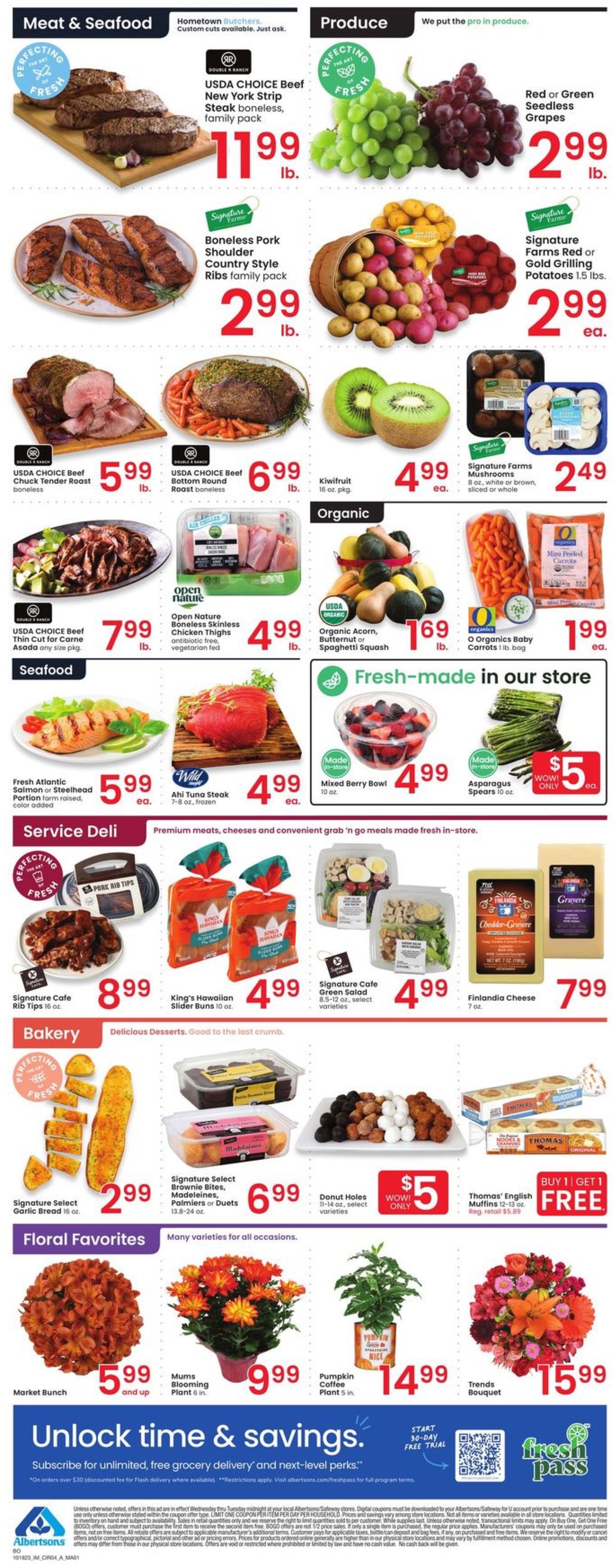 Albertsons Weekly Ad 18th – 24th October 2023 Page 4