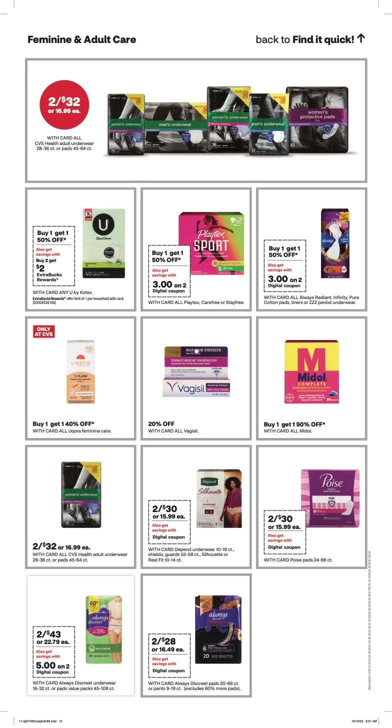 CVS Weekly Ad 5th – 11th November 2023 Page 10