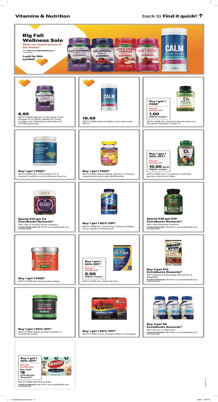 CVS Weekly Ad 1st – 7th October 2023 Page 14