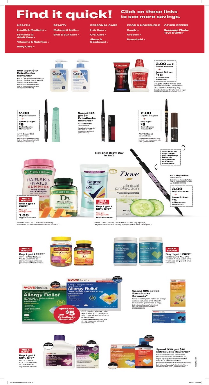 CVS Weekly Ad 1st – 7th October 2023 Page 4