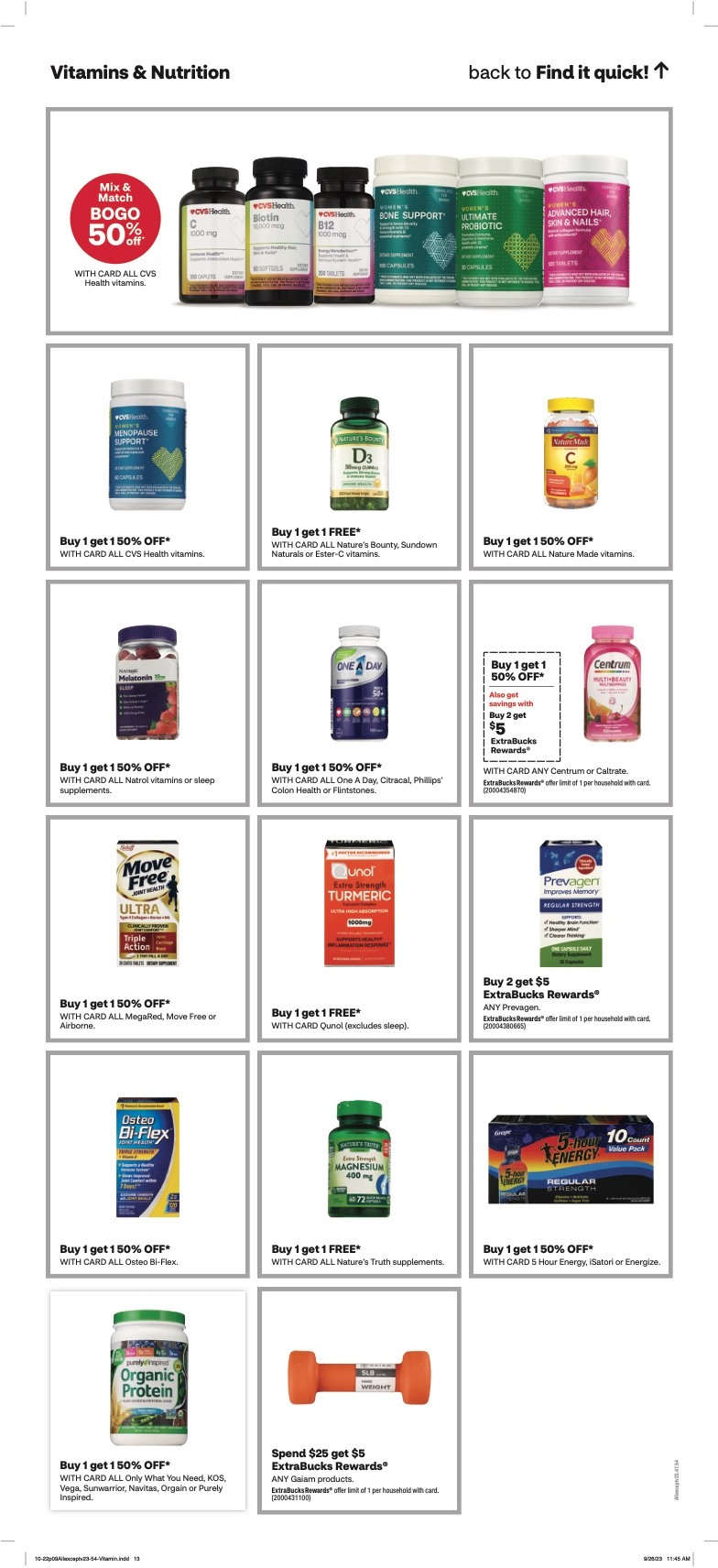 CVS Weekly Ad 22nd – 28th October 2023 Page 9