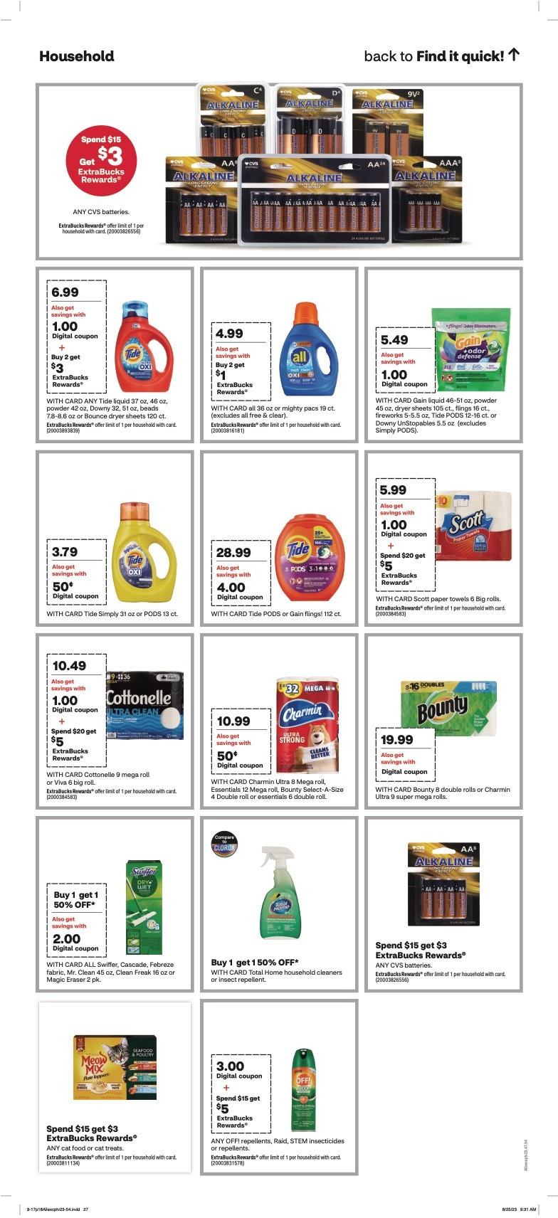 CVS Weekly Ad Sep 17th – 23rd September 2023 Page 20