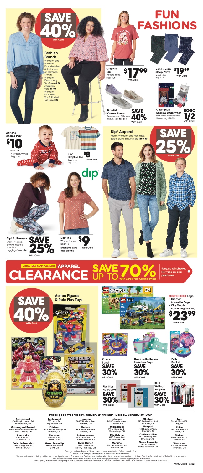 Kroger Market Ad 24th – 30th January 2024 Page 2