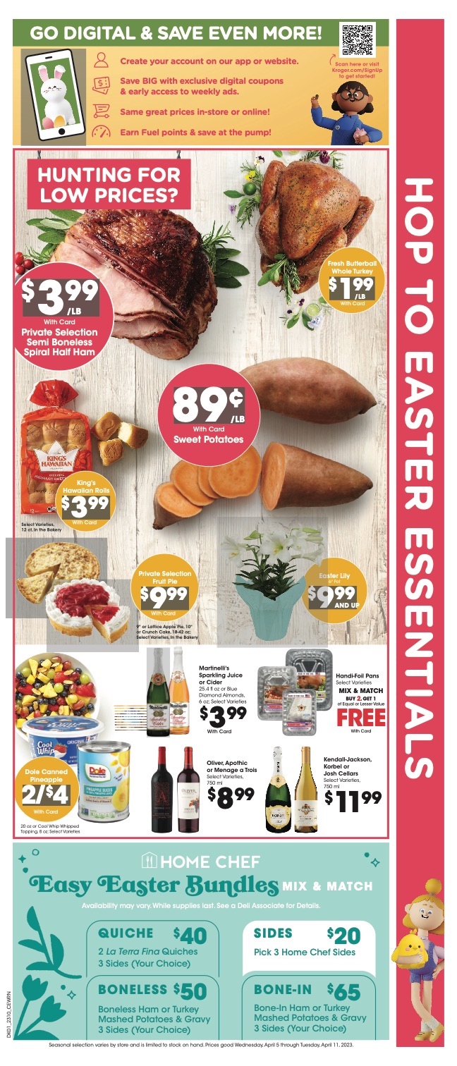 Kroger Weekly Ad Easter 5th – 11th April 2023 Page 4