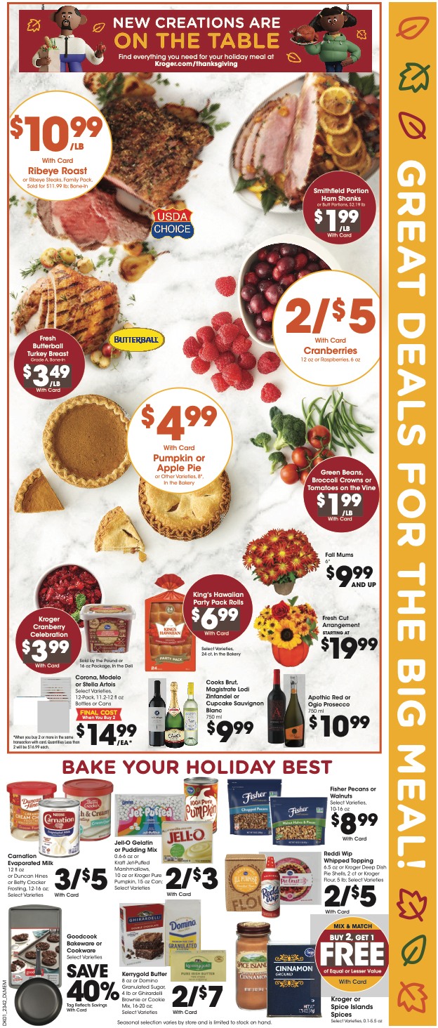 Kroger Weekly Ad Thanksgiving 15th – 23rd November 2023 Page 4