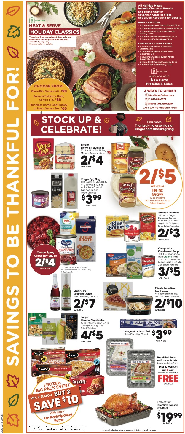 Kroger Weekly Ad Thanksgiving 15th – 23rd November 2023 Page 5