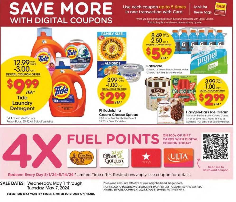 Kroger Weekly Ad Preview 1st – 7th May 2024 Page 2