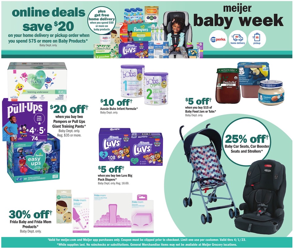 Meijer Ad Baby Week 26th March – 1st April 2023 Page 2