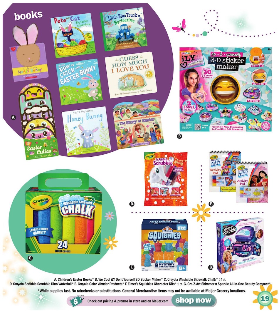 Meijer Ad Easter Toy Guide 17th – 31st March 2024 Page 19