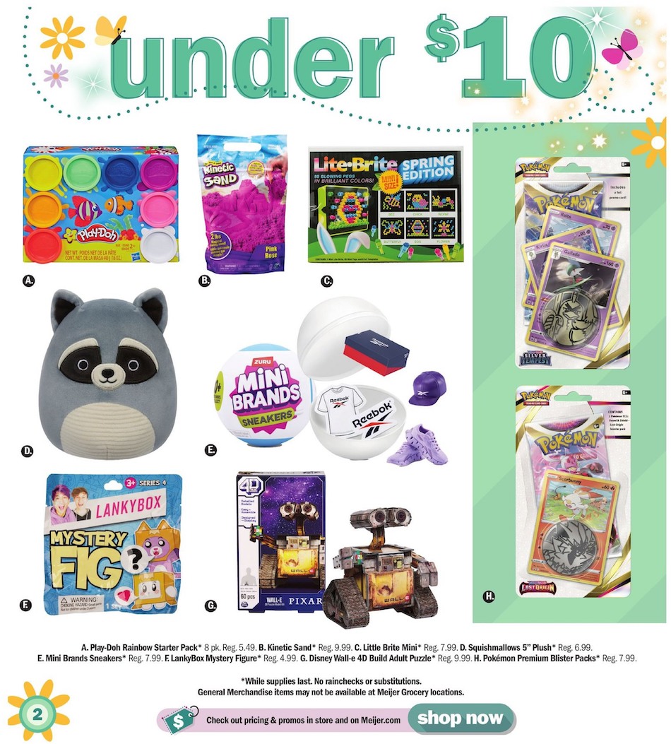 Meijer Ad Easter Toy Guide 17th – 31st March 2024 Page 2