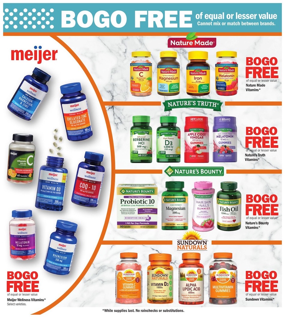 Meijer Ad Vitamins 26th December – 13th January 2024 Page 2