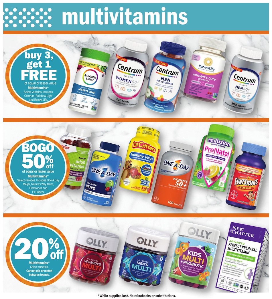 Meijer Ad Vitamins 26th December – 13th January 2024 Page 3