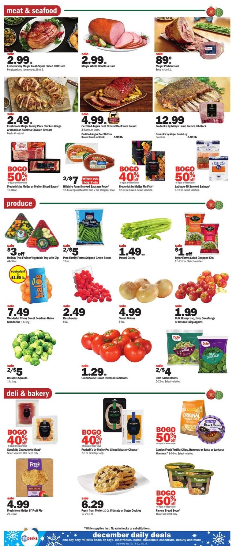 Meijer Weekly Ad 10th – 16th December 2023 Page 2