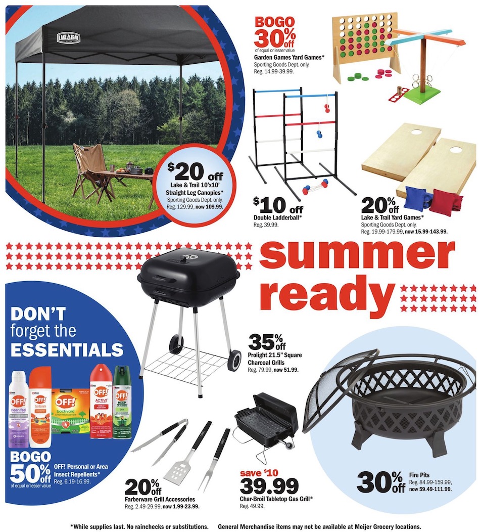 Meijer Weekly Ad Summer Kickoff 19th – 25th May 2024 Page 2