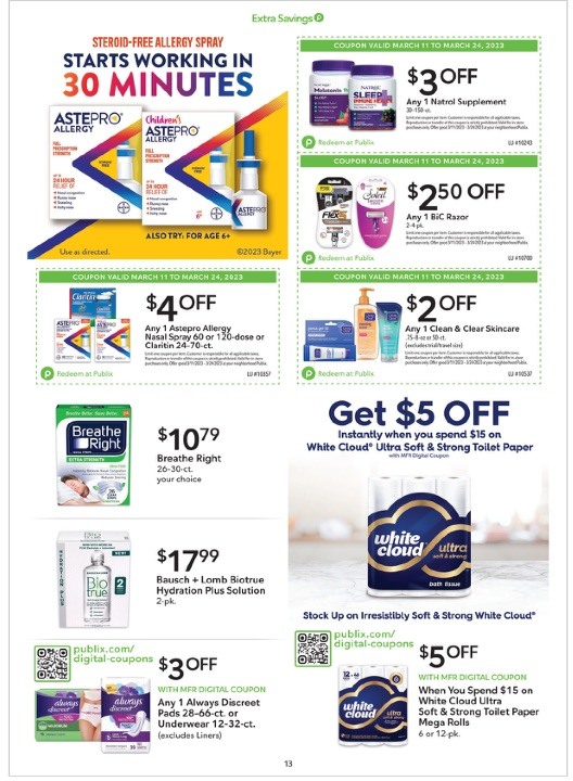 Publix Ad Coupons 11th – 24th March 2023 Page 13