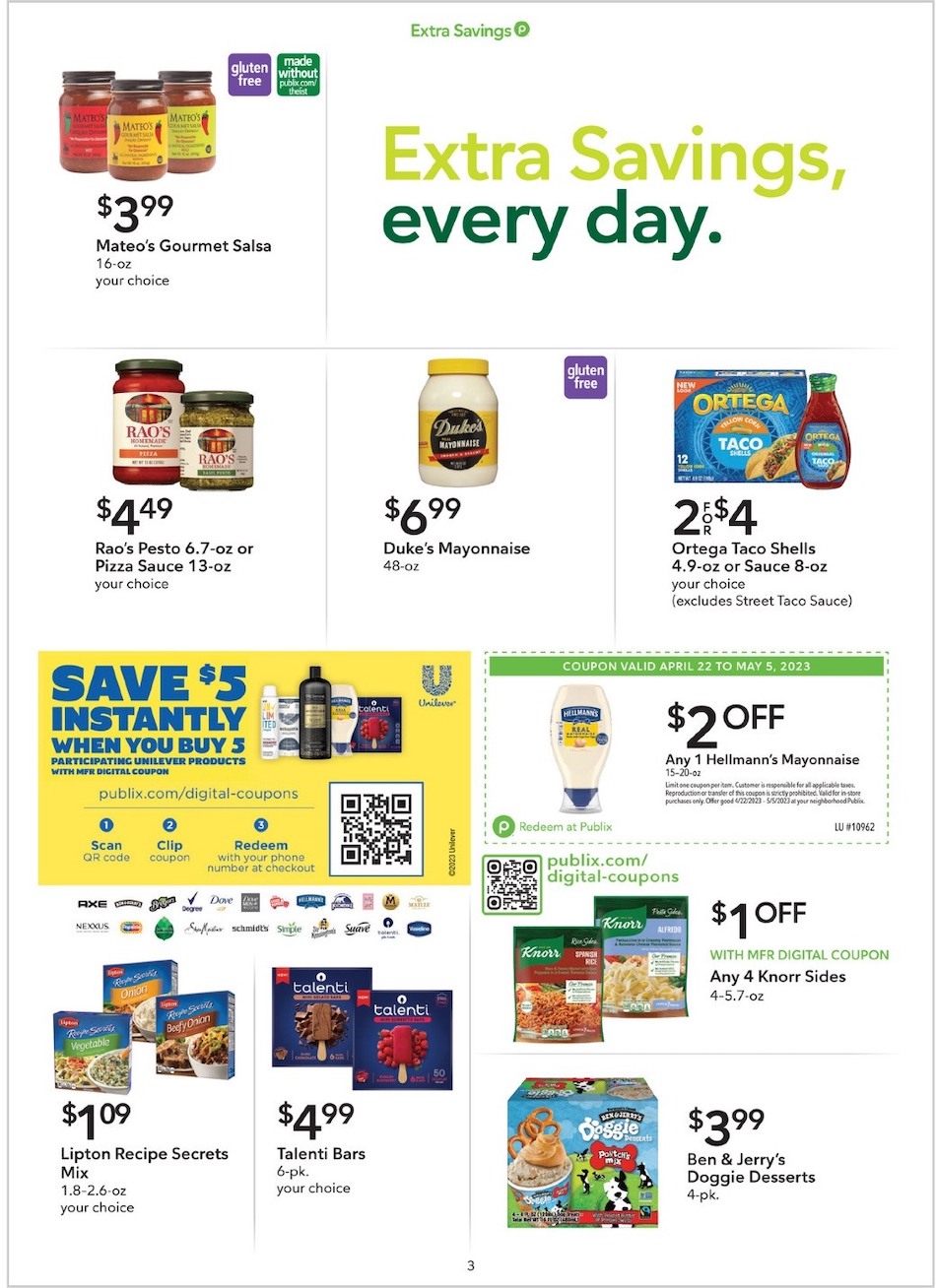 Publix Ad Extra Savings 22nd April – 5th May 2023 Page 3