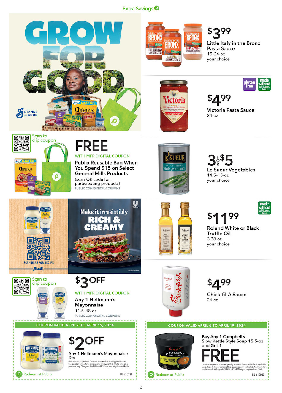 Publix Ad Extra Savings 6th – 19th April 2024 Page 2