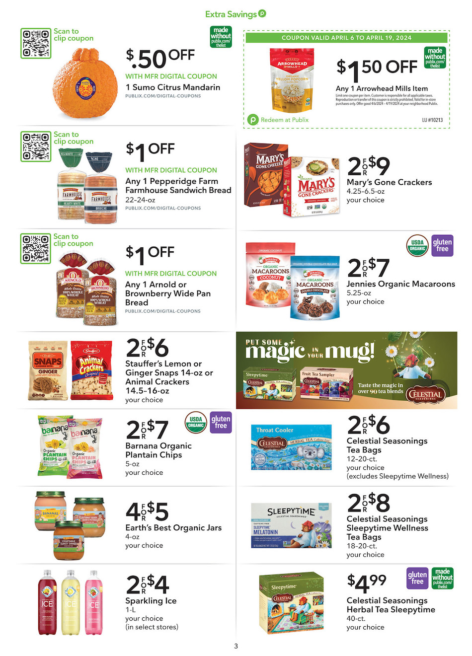 Publix Ad Extra Savings 6th – 19th April 2024 Page 3