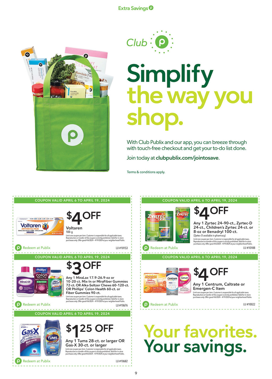 Publix Ad Extra Savings 6th – 19th April 2024 Page 9