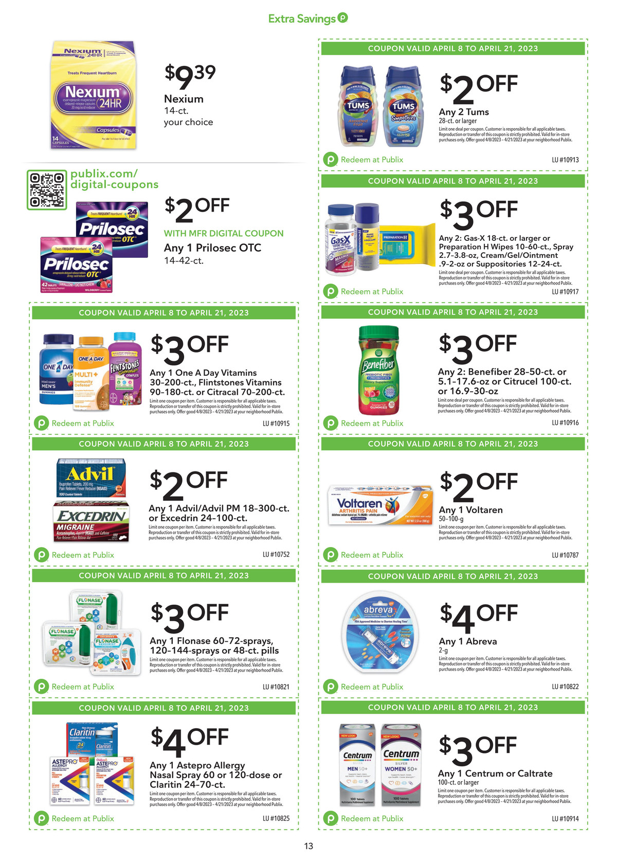 Publix Ad Extra Savings 8th – 21st April 2023 Page 13