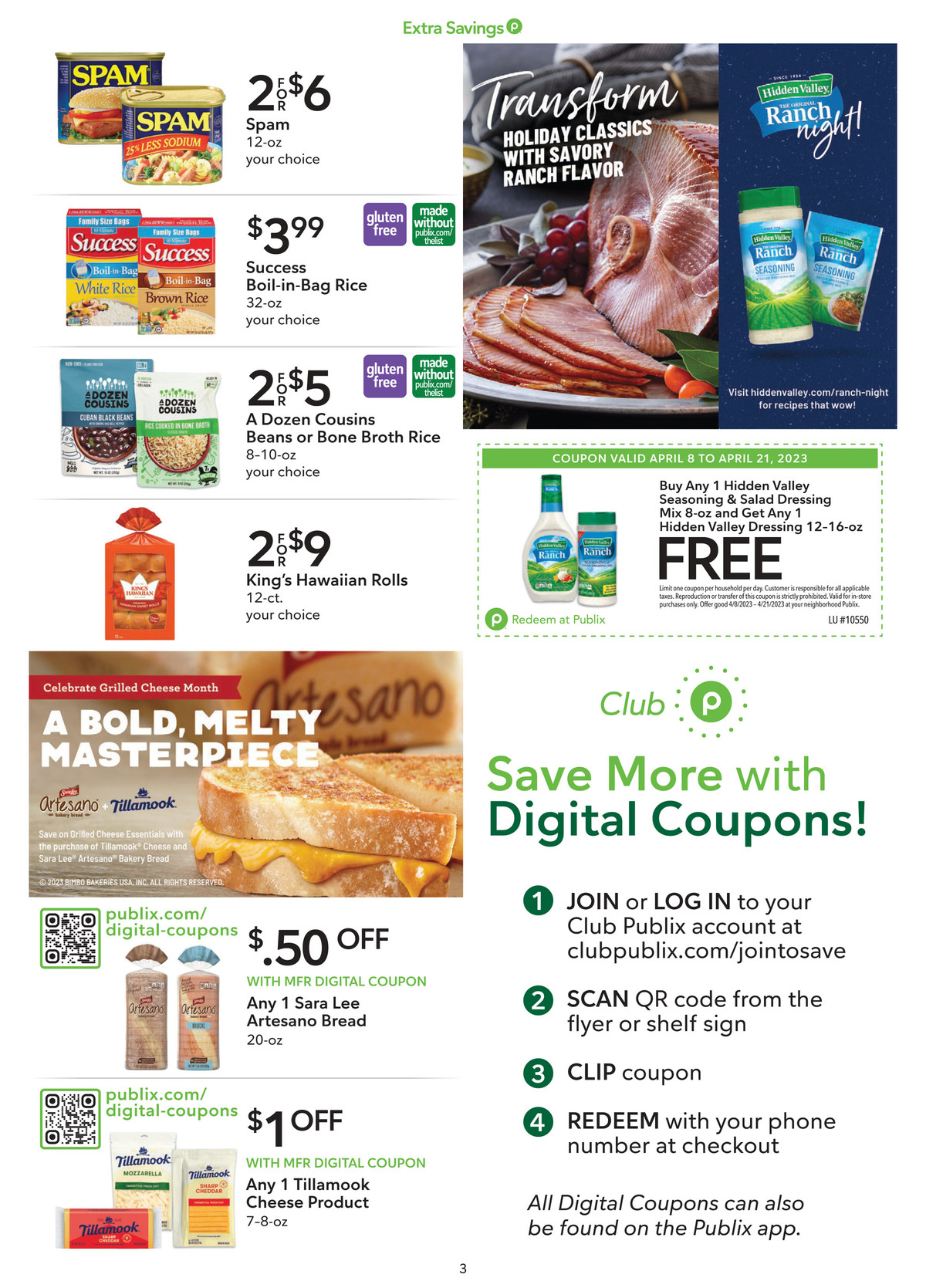 Publix Ad Extra Savings 8th – 21st April 2023 Page 3