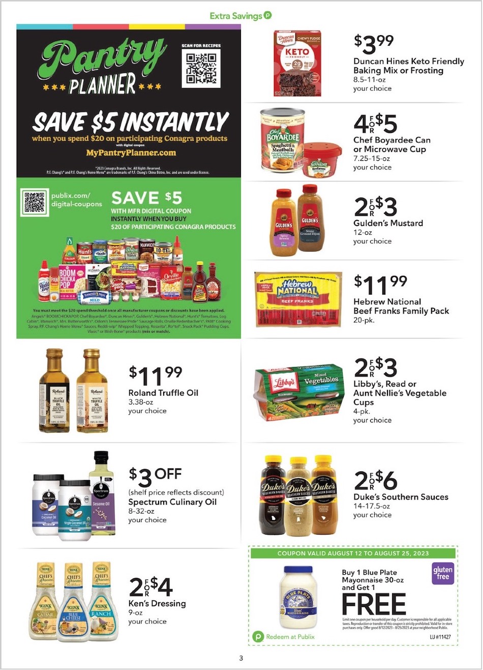 Publix Ad Extra Savings 12th – 25th August 2023 Page 3