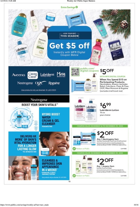 Publix Ad Extra Savings 16th – 29th December 2023 Page 10