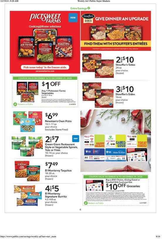 Publix Ad Extra Savings 16th – 29th December 2023 Page 8