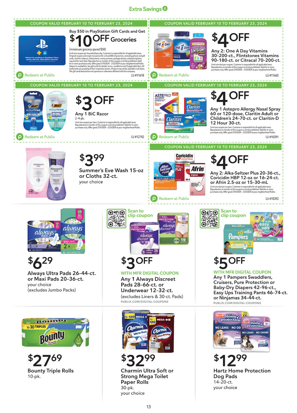 Publix Ad Extra Savings 10th – 23rd February 2024 Page 13