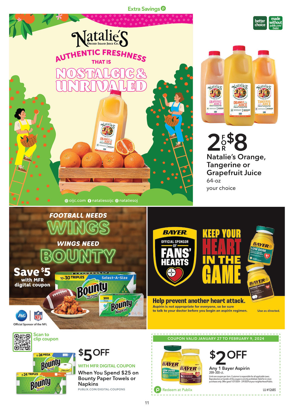 Publix Ad Extra Savings 27th January – 9th February 2024 Page 11