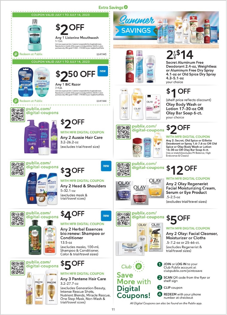 Publix Ad Extra Savings 1st – 14th July 2023 Page 11