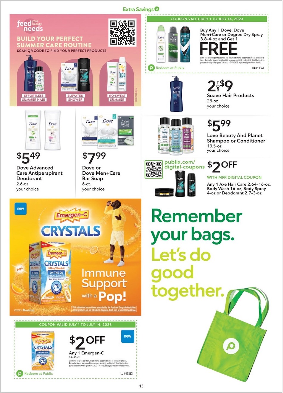 Publix Ad Extra Savings 1st – 14th July 2023 Page 13