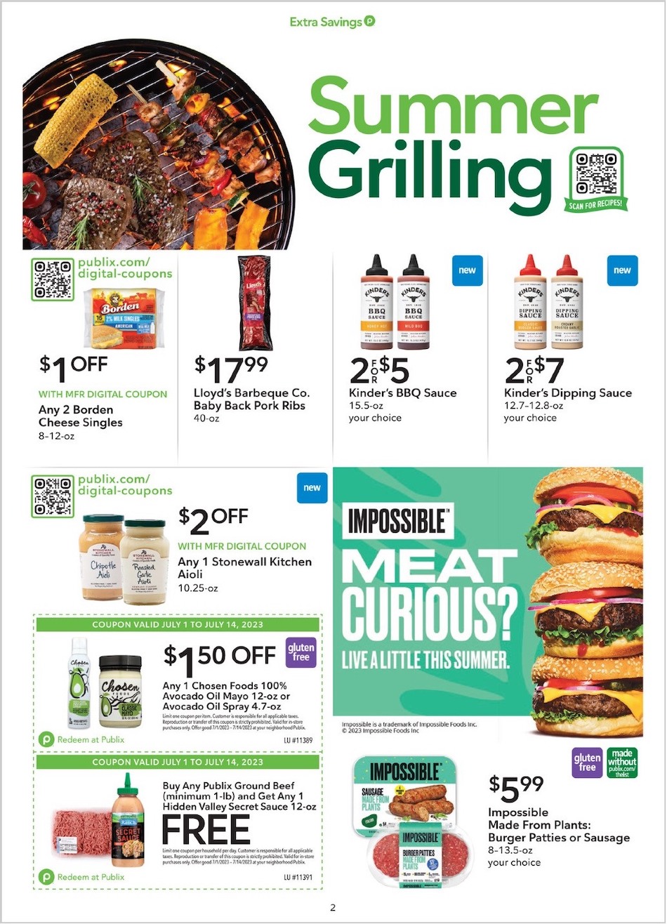 Publix Ad Extra Savings 1st – 14th July 2023 Page 2