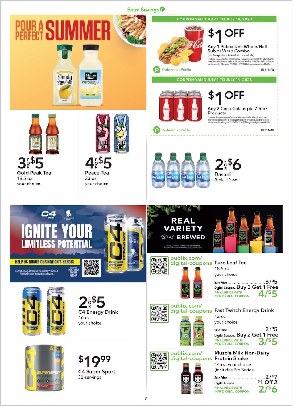 Publix Ad Extra Savings 1st – 14th July 2023 Page 8