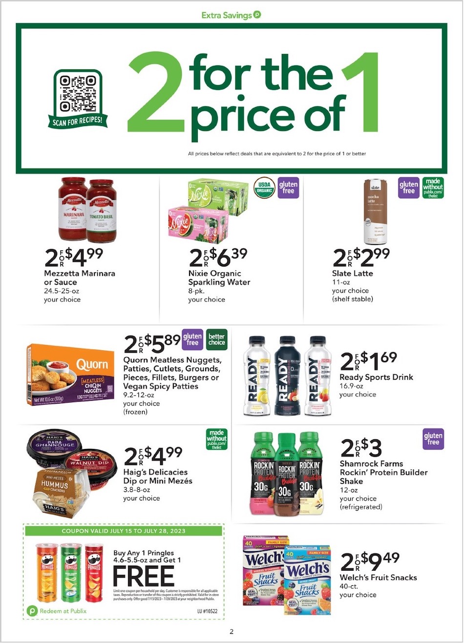 Publix Ad Extra Savings 15th – 28th July 2023 Page 2