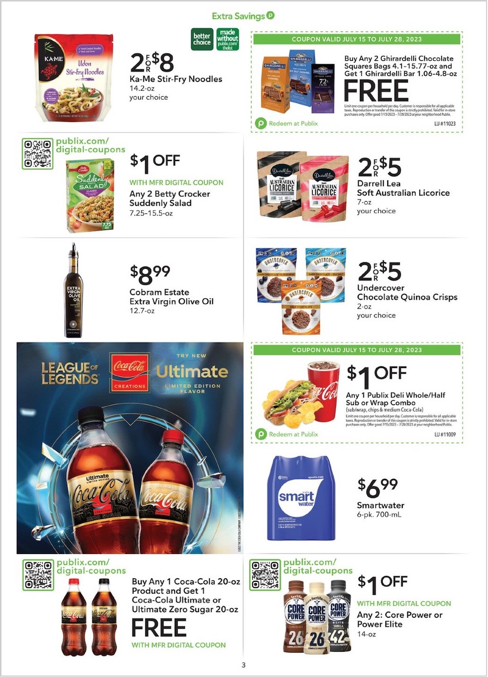 Publix Ad Extra Savings 15th – 28th July 2023 Page 3