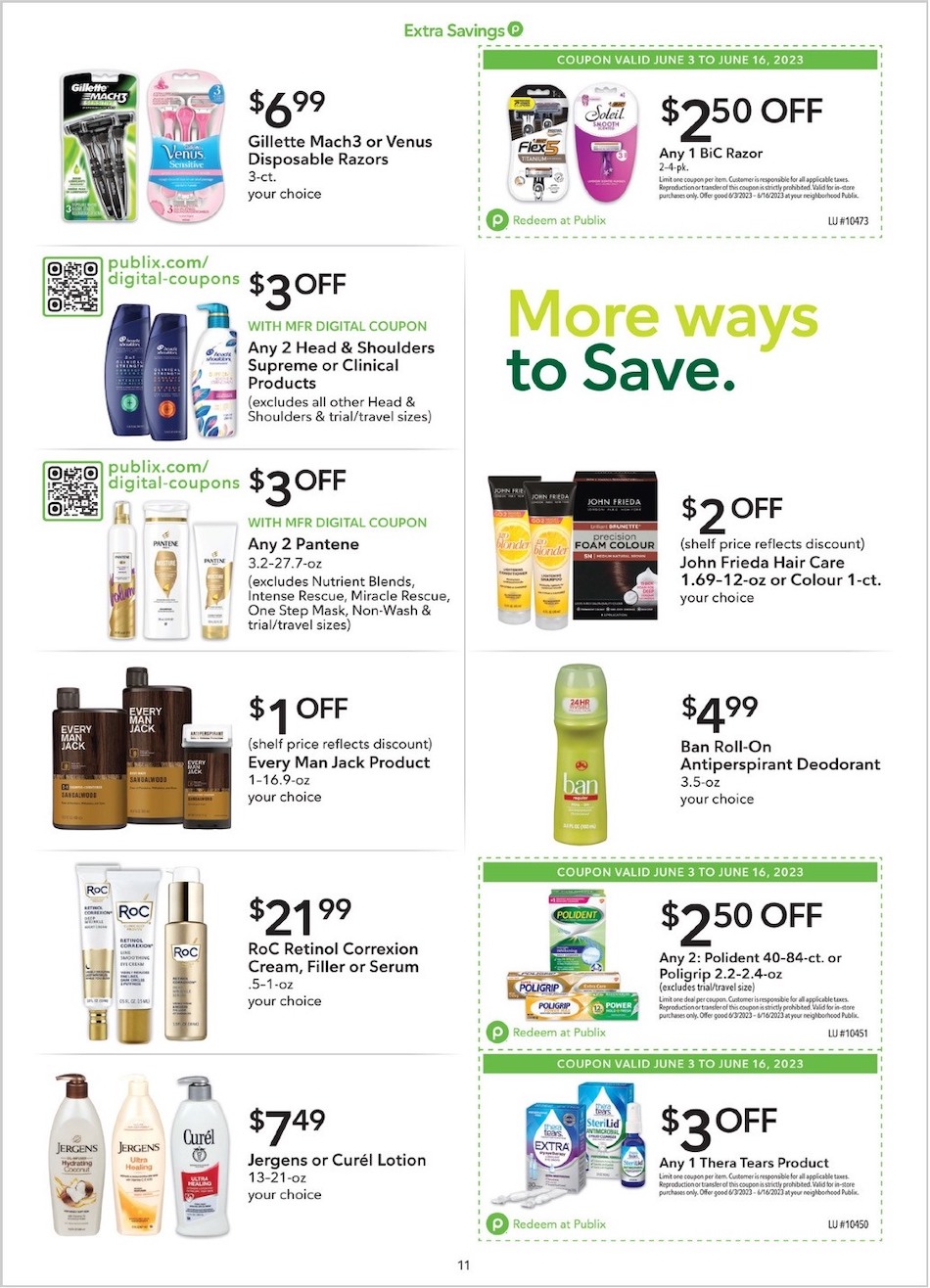 Publix Ad Extra Savings 3rd – 16th June 2023 Page 11