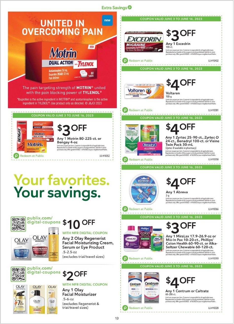 Publix Ad Extra Savings 3rd – 16th June 2023 Page 13