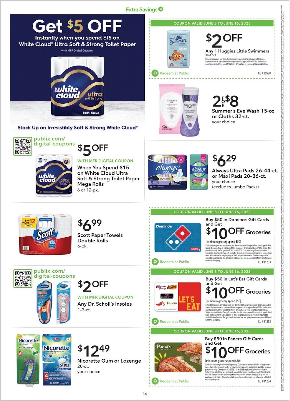 Publix Ad Extra Savings 3rd – 16th June 2023 Page 14