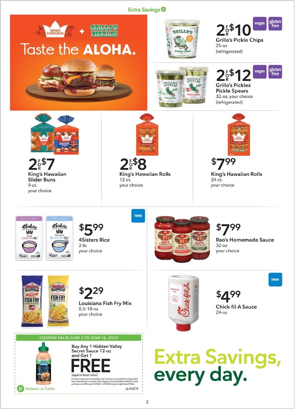 Publix Ad Extra Savings 3rd – 16th June 2023 Page 2