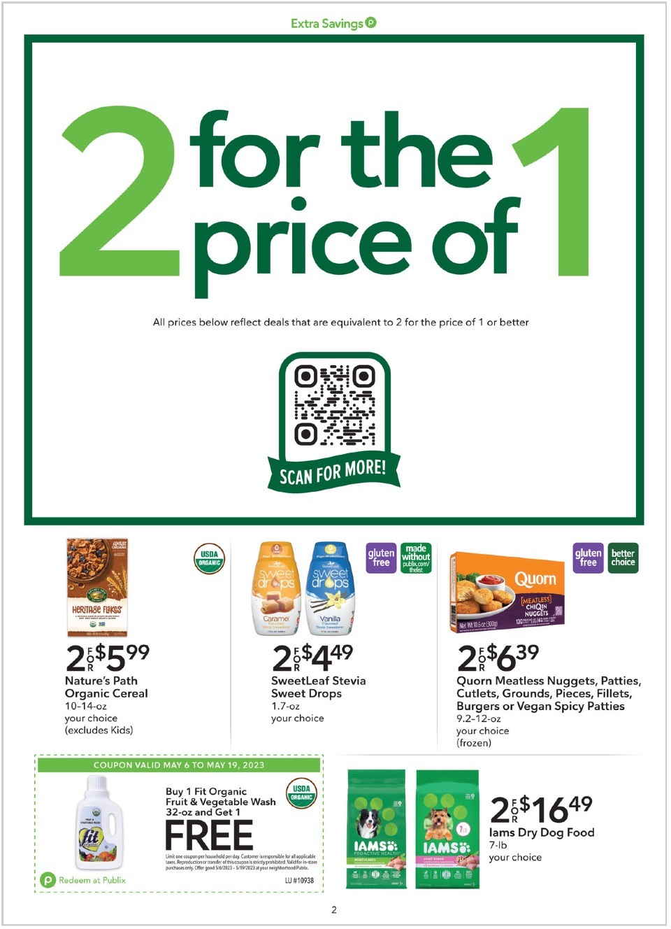Publix Ad Extra Savings 6th – 19th May 2023 Page 2