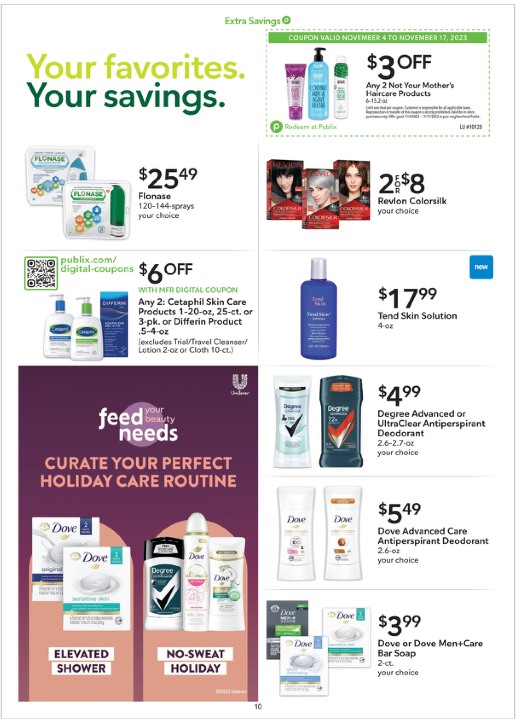 Publix Ad Extra Savings 4th – 17th November 2023 Page 10