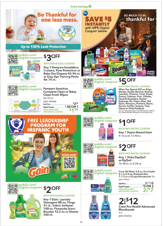 Publix Ad Extra Savings 4th – 17th November 2023 Page 13