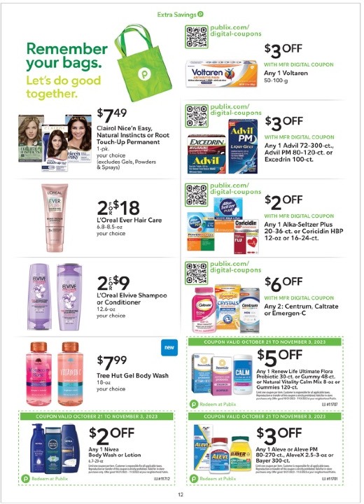 Publix Ad Extra Savings 31st October – 3rd November 2023 Page 12