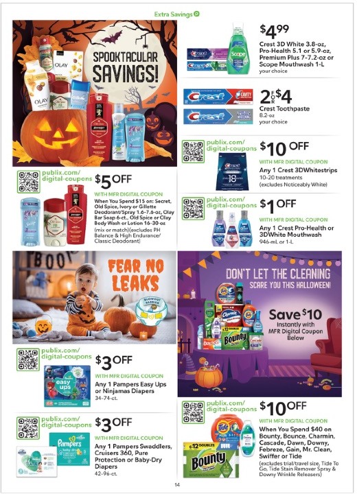 Publix Ad Extra Savings 31st October – 3rd November 2023 Page 14