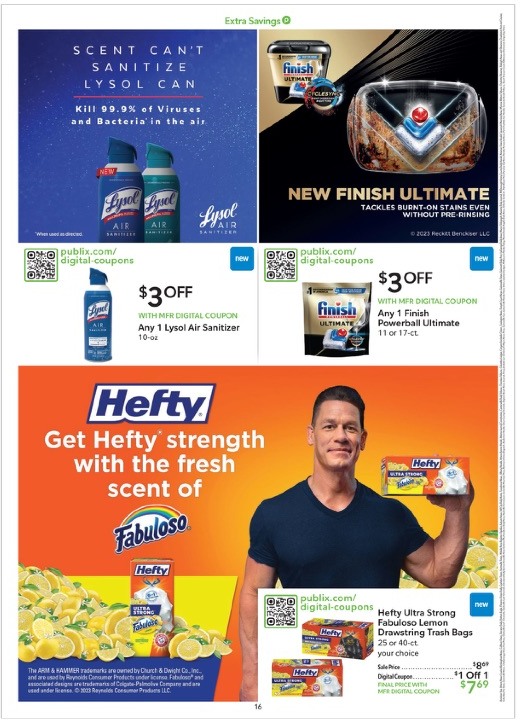 Publix Ad Extra Savings 31st October – 3rd November 2023 Page 16