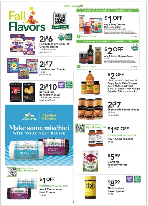 Publix Ad Extra Savings 31st October – 3rd November 2023 Page 2
